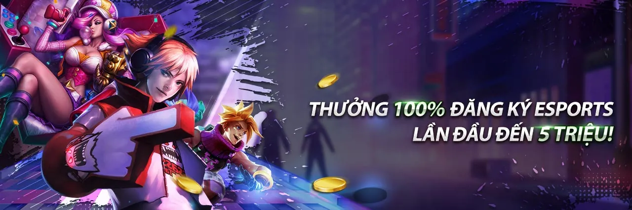 Hình ảnh chính trò chơi Nổ Hũ 32win với những đồng xu vàng lấp lánh và biểu tượng may mắn